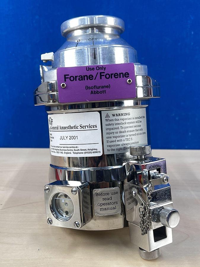 Used GE Datex-Ohmeda Tec 3 IsoFlurane Vaporiser