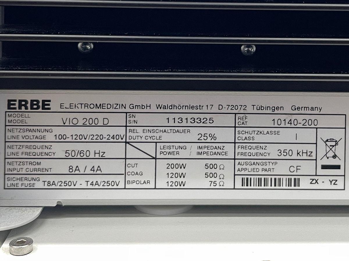 Used Erbe VIO 200D