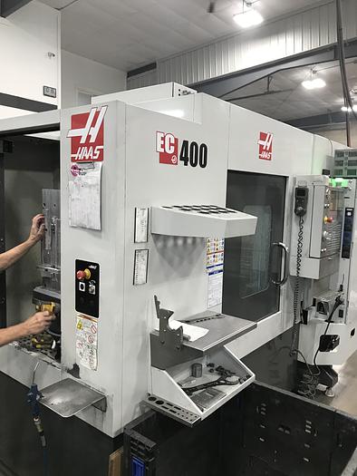 Used 2013 HAAS EC-400 4-Axis CNC Horizontal Machining Center, 12,000 RPM, WIPS, 1,000 PSI High Pressure Coolant ***Low Hours***