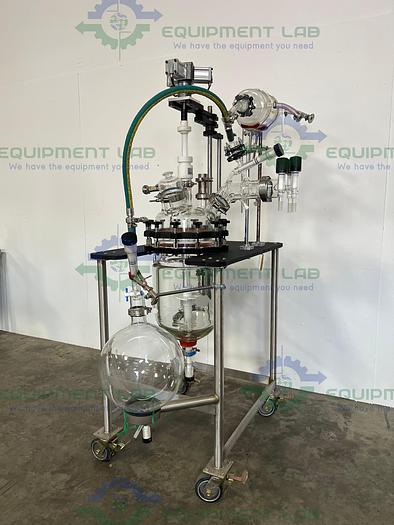 Used Prism Research  20 Liter Glass Jacketed Reactor w/ 22 Liter Collection Flask