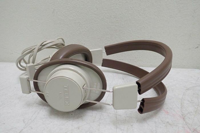 Used Lot of 19 Vintage Telex 610 Brown Headphones