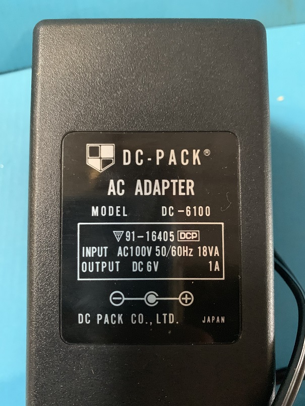 Used DC-Pack AC Adapter DC-6100
