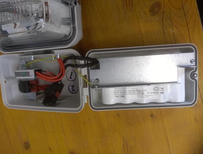 Ex protected emergency light diffuser light e14842/3/7, Schuch, 7Ah Akku, new