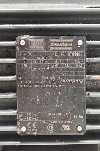 Used WEG Atlas Copco 1080305306 Motor