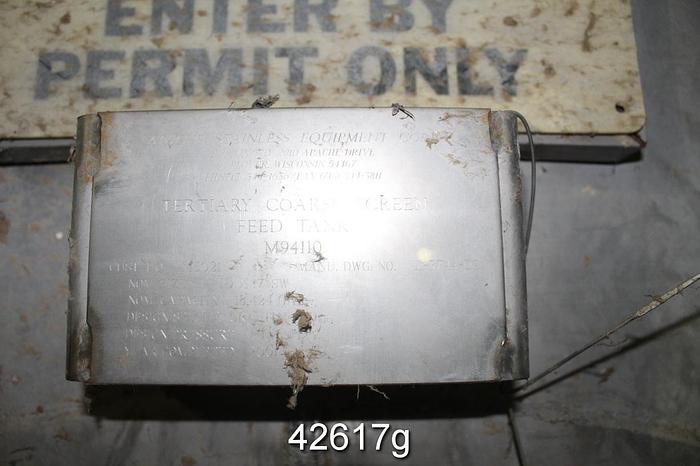 Used Apache SA240-304LSS Tank, 14' x 17', 18,424 USG #42617