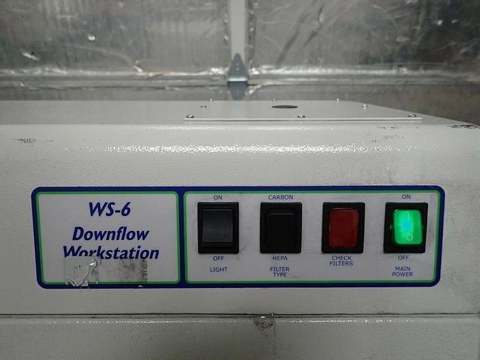 Used Misonix Inc Model FE-WS6 WS-6 Downflow Workstation Fume Hood