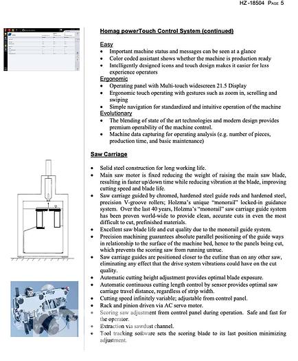 Used Holzma HPP 300 Panel Saw