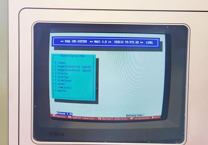 Used PAUL MKL11 CNC full optimisation cross-cut saw line