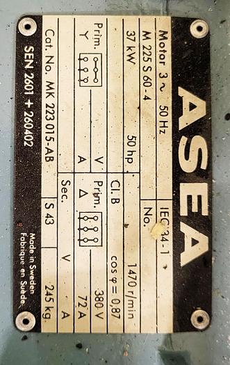 Refurbished Valonkone Debarking machine Valonkone VK26T-2 rotors with in and out feeding conveyor