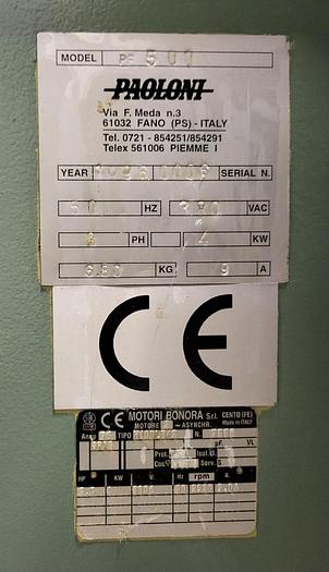 Used Paoloni Surface planer PF500