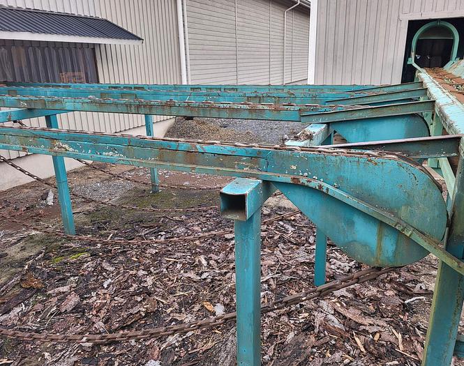 Used Heavy-duty log cross conveyor