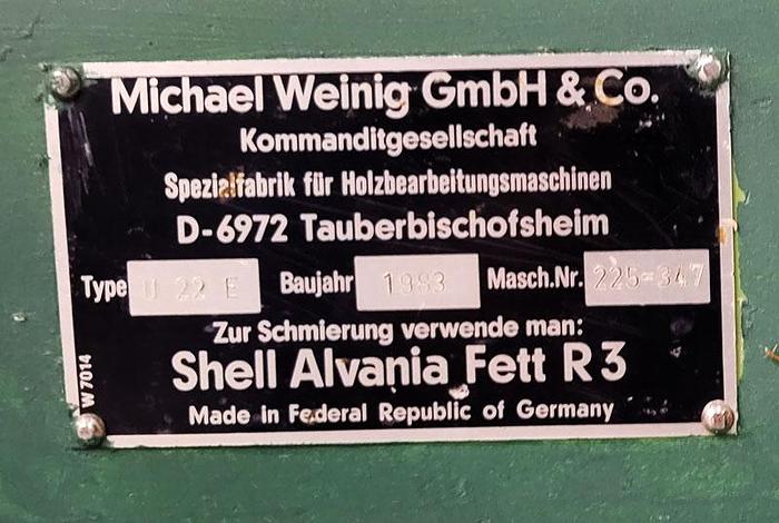 Used WEINIG Four side planer / moulder Unimat 22A, 7 spindles