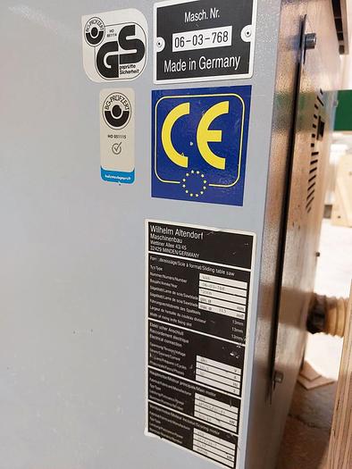 Used Altendorf Format Circular saw WA 6