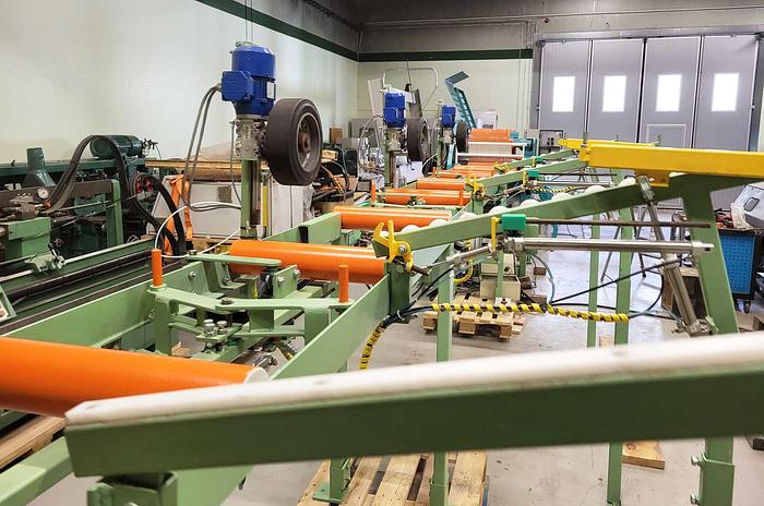 Used Söderhamn( Kockums )Edger 511-A with complete automatic mechanization