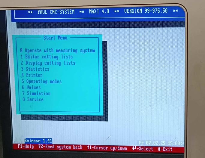 Used PAUL MKL11 CNC full optimisation cross-cut saw line