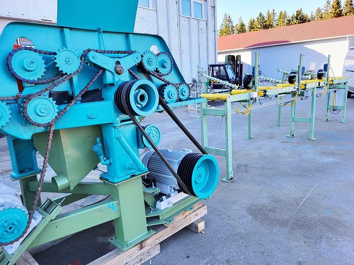 Used Söderhamn( Kockums )Edger 511-A with complete automatic mechanization