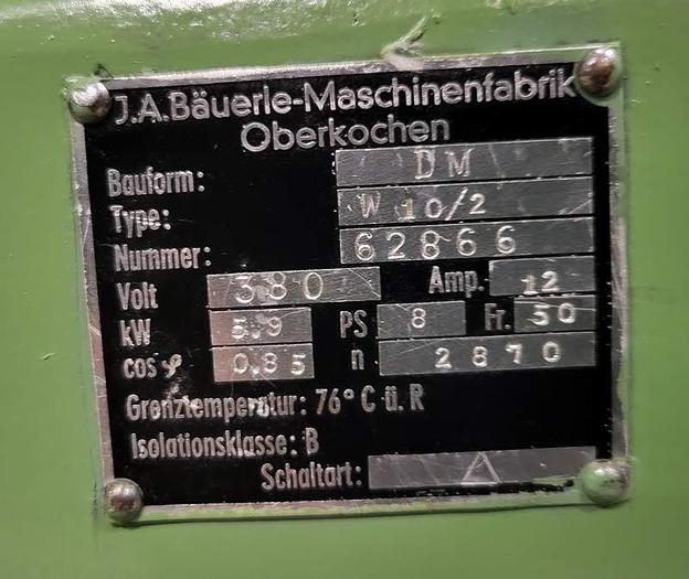 Used Bäuerle DM71 Thicknesser