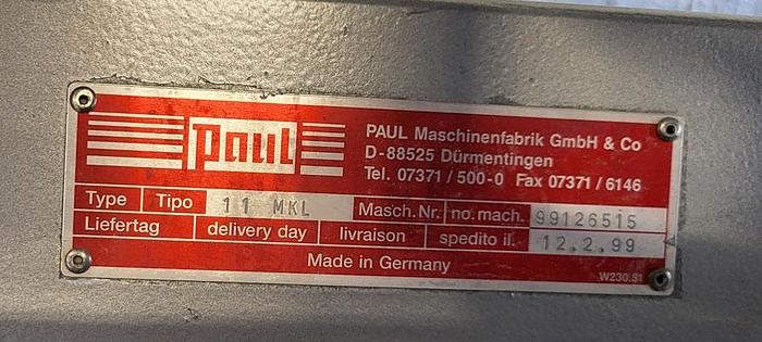 Used PAUL MKL11 CNC full optimisation cross-cut saw line