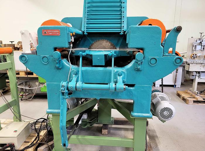 Used Söderhamn( Kockums )Edger 511-A with complete automatic mechanization