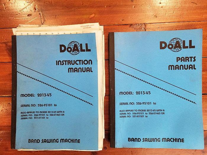 Used DoALL 2013-V3, 2013-V3 Vertical Contour Band Saw