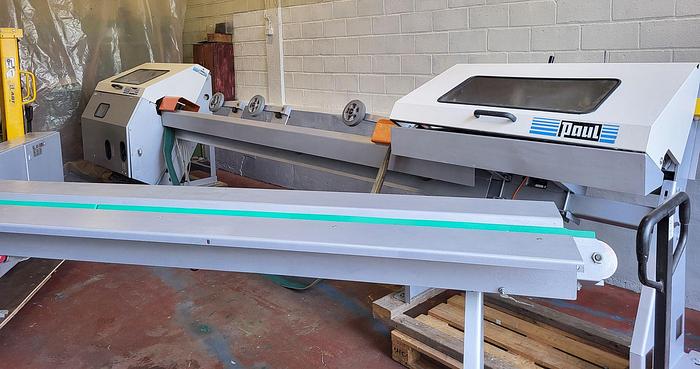 Used PAUL MKL11 CNC full optimisation cross-cut saw line