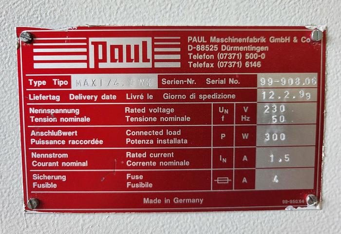 Used PAUL MKL11 CNC full optimisation cross-cut saw line