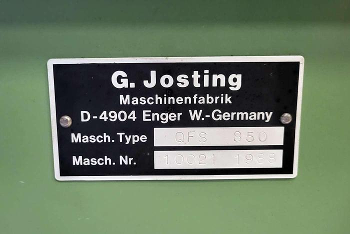 Used Josting Cross Veneer Guillotine QFS 850