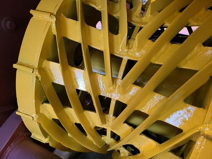 Refurbished Valonkone Debarking machine Valonkone VK26T-2 rotors with in and out feeding conveyor