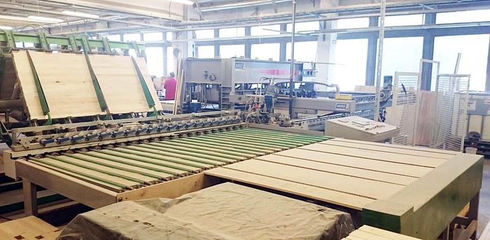 Used NARDI automatically press line LYST 3000 x 1300mm