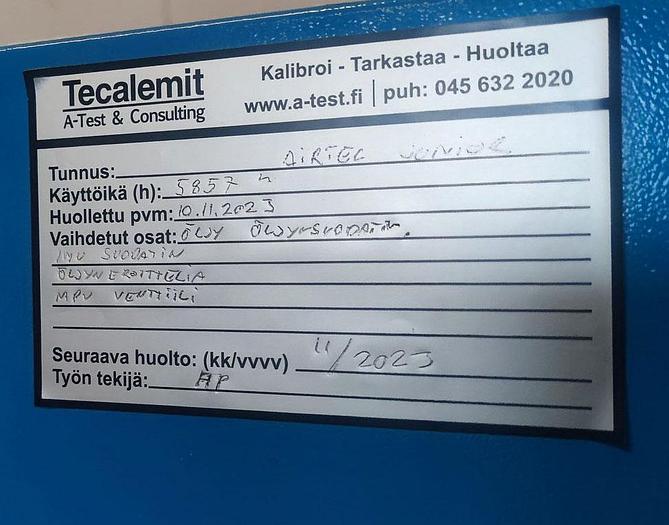 Used POWER SYSTEM AIRTEC screw compressor Junior 5.5/385 +DF 13