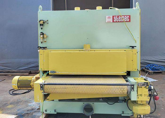 Used STEMAC wide belt sanding machine for lacquer sanding MICRON 1 R