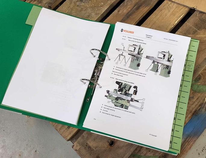 Used Vollmer CANA E sharpening machine