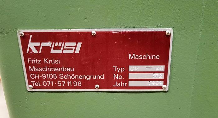 Used KRÜSI chalet building machine type CM 40