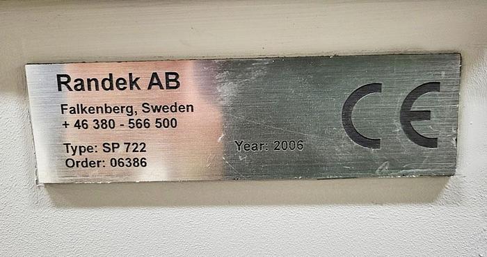 Used Randek cutting saw SP722