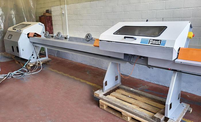 Used PAUL MKL11 CNC full optimisation cross-cut saw line