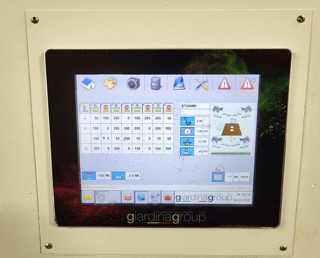 Used GIARDINA CNC-controlled automatic sprayer, DUALTECH 401-S-DRY