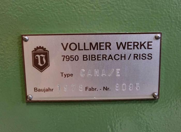 Used Vollmer CANA E sharpening machine