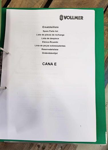 Used Vollmer CANA E sharpening machine