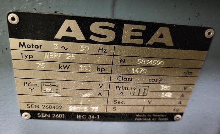 Refurbished Valonkone Debarking machine Valonkone VK26T-2 rotors with in and out feeding conveyor