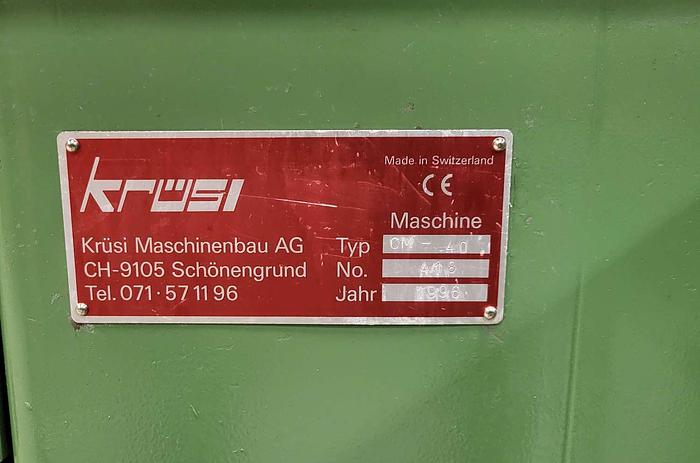 Used KRÜSI chalet building machine / log house production line type CM 40