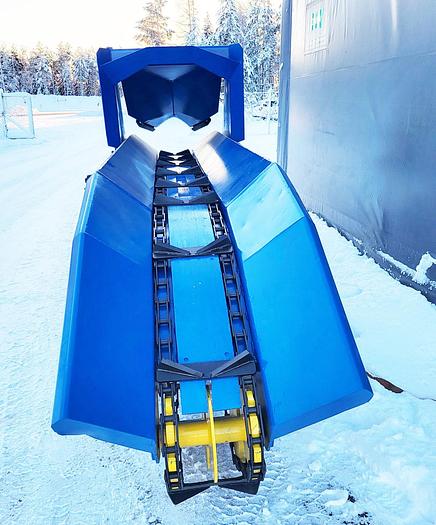 Refurbished Valonkone Debarking machine Valonkone VK26T-2 rotors with in and out feeding conveyor