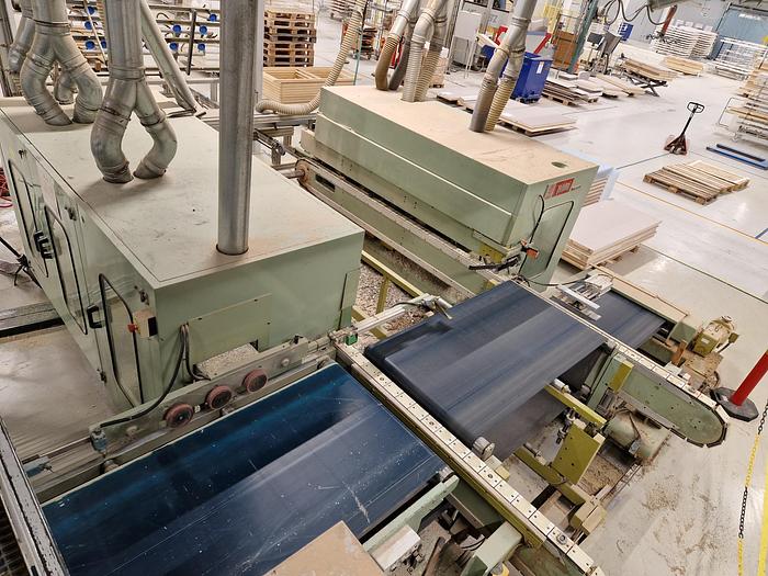 Used GABBIANI Double end Tenoner Line, T Modul