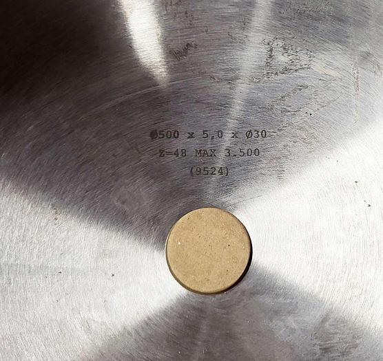 Used 2010 Sawblade 500mm, ⌀30mm, 48 T