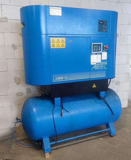 Used POWER SYSTEM AIRTEC screw compressor Junior 5.5/385 +DF 13
