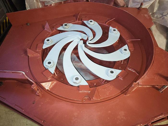 Refurbished Valonkone Debarking machine Valonkone VK26T-2 rotors with in and out feeding conveyor