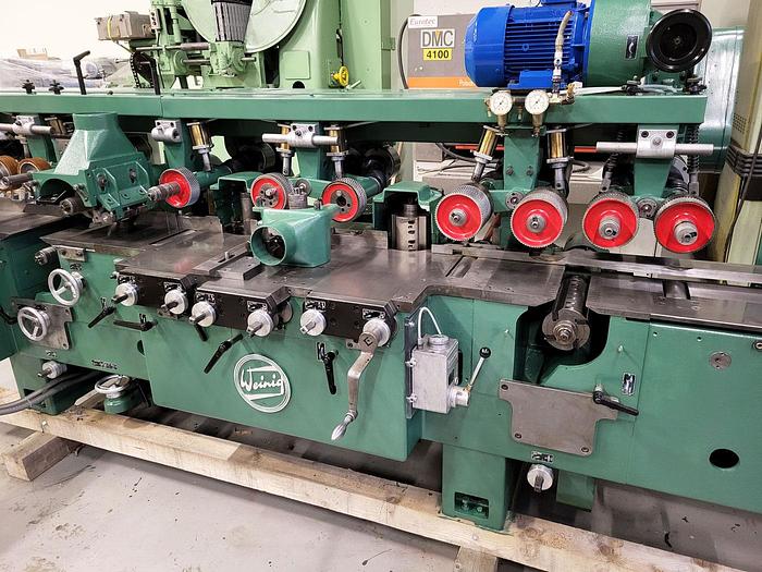 Used 1984 Weinig Germany Four side planer / moulder Unimat 22N, 7 spindles