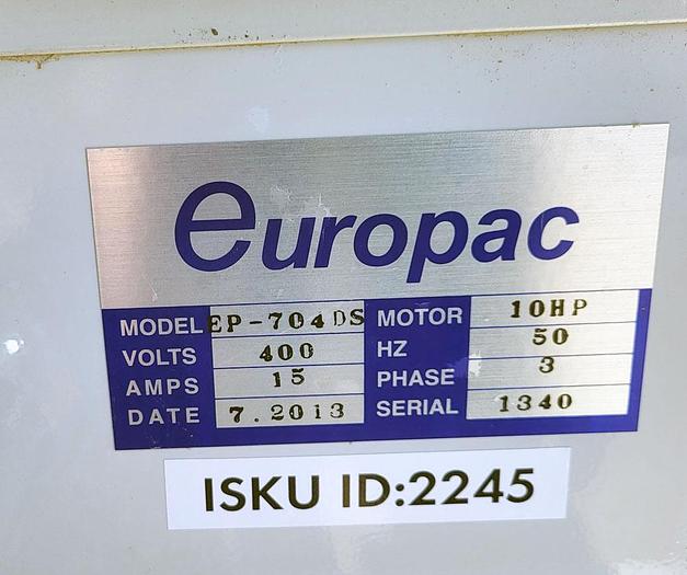 Used Europac Europac filter system EP 704 DS