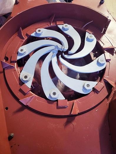 Refurbished Valonkone Debarking machine Valonkone VK26T-2 rotors with in and out feeding conveyor