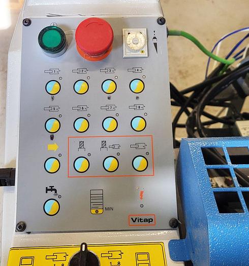 Used VITAP Inserix semi-automatic drilling, gluing and dowel inserting machine