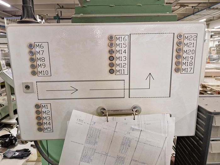 Used GABBIANI Double end Tenoner Line, T Modul